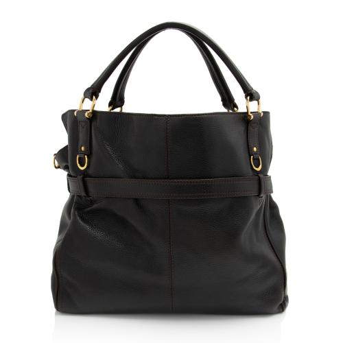 Burberry Leather Belted Tote