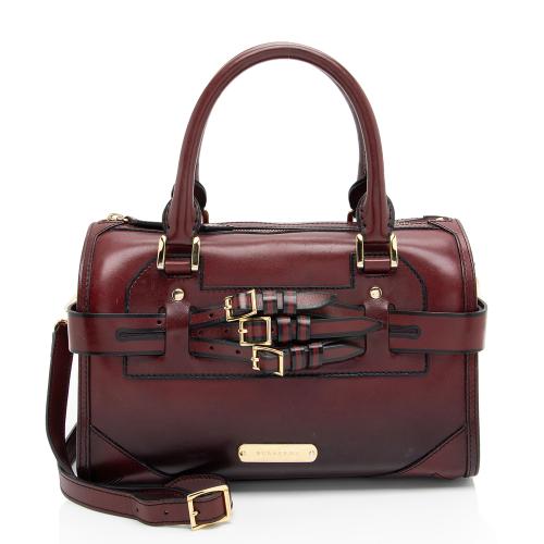 Burberry Leather Bridle Alchester Medium Bowling Bag