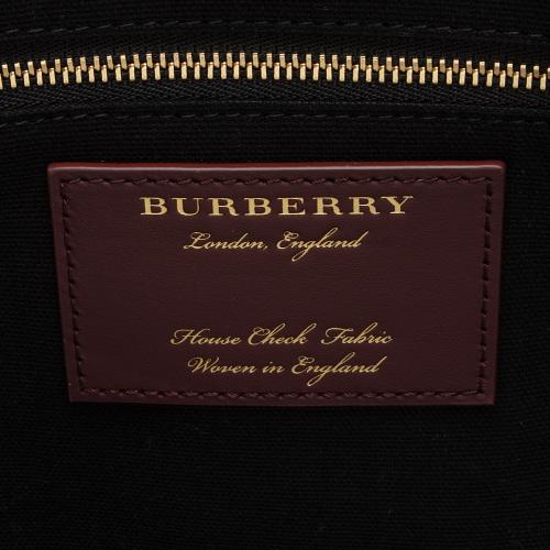 Burberry Leather House Check Canterbury Small Tote