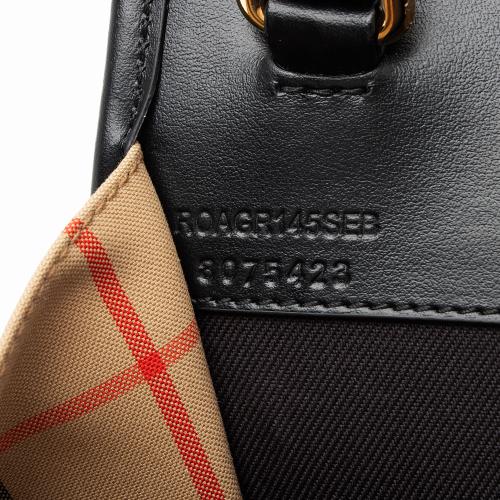 Burberry Vintage Check Smooth Calfskin Title Baby Tote