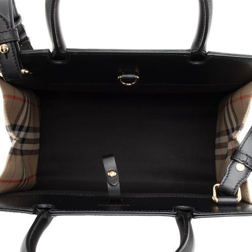 Burberry Vintage Check Smooth Calfskin Title Baby Tote