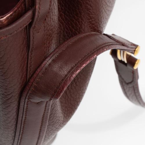 Cartier Vintage Leather Drawstring Bucket Bag