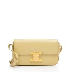 Celine Shiny Calfskin Triomphe Shoulder Bag