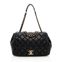 Chanel Aged Calfskin Pondichery Large Flap Bag