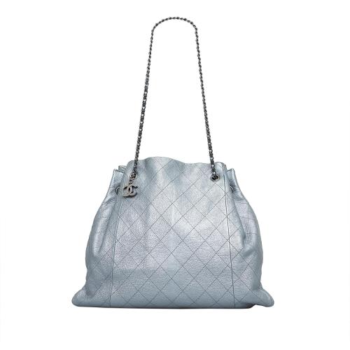 Chanel CC Quilted Drawstring Tote