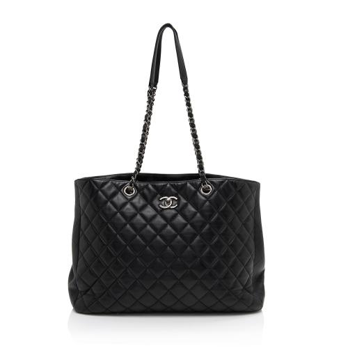 Chanel Grained Calfskin CC Large Shopping Tote 