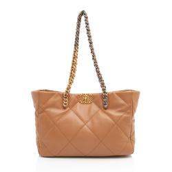 Chanel Lambskin 19 East/West Shopping Tote