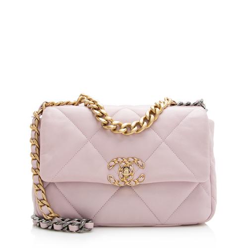 Chanel Lambskin 19 Medium Flap Shoulder Bag