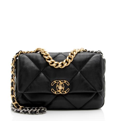 Chanel Lambskin 19 Medium Flap Shoulder Bag