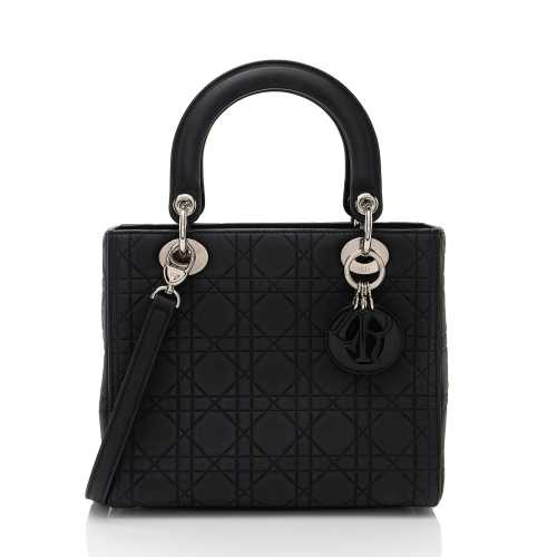 Dior Calfskin Ultra Matte Lady Dior Medium Tote