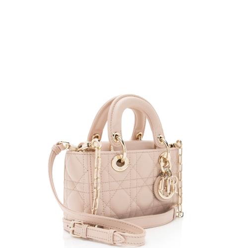 Dior Lambskin Cannage Lady D-Joy Micro Bag