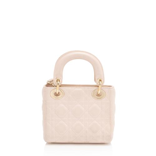 Dior Lambskin Lady Dior Mini Tote