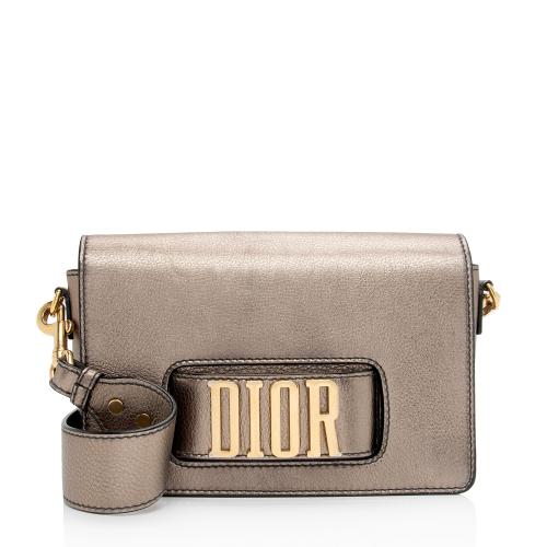 Dior Metallic Grained Calfskin Dio(R)evolution Flap Bag