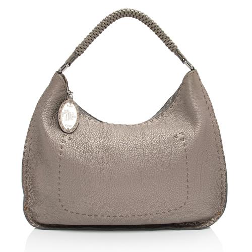 Fendi Leather Selleria Hobo