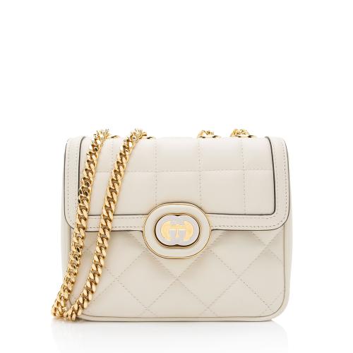 Gucci Calfskin Deco Mini Shoulder Bag