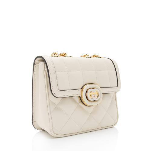 Gucci Calfskin Deco Mini Shoulder Bag