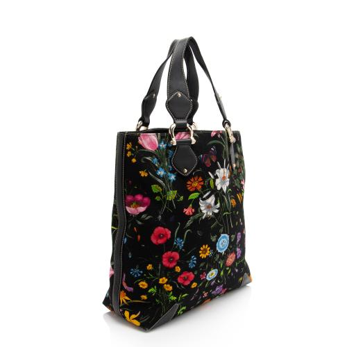 Gucci Floral Canvas Creole Large Tote