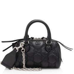 Gucci Jumbo GG Matelasse Nylon Mini Bowling Bag