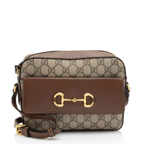 Gucci GG Supreme Calfskin Horsebit 1955 Small Shoulder Bag