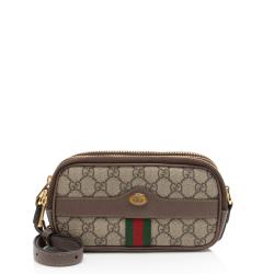 Gucci GG Supreme Ophidia Triple Zip Crossbody