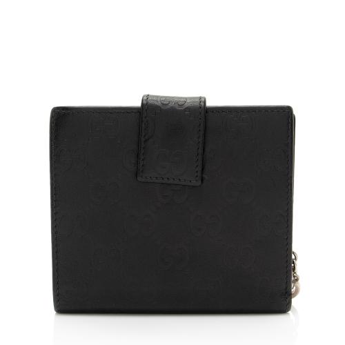 Gucci Guccissima Leather Twins French Wallet