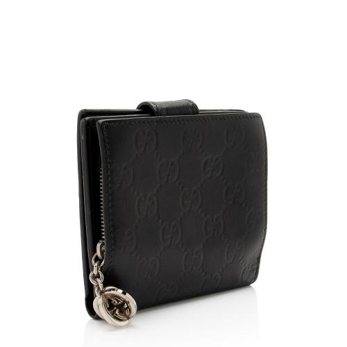 Gucci Guccissima Leather Twins French Wallet