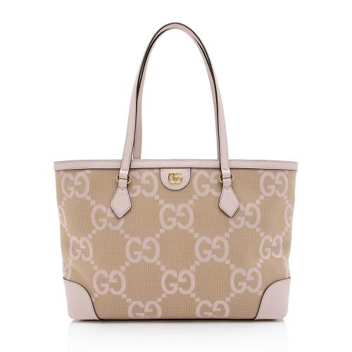 Gucci Jumbo GG Canvas Ophidia Medium Tote