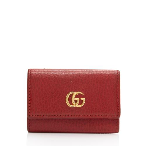 Gucci Leather GG Marmont 6 Key Case