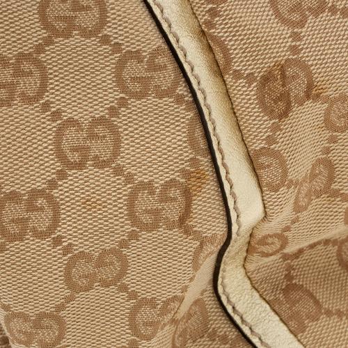 Gucci Metallic GG Canvas Abbey D-Ring Tote