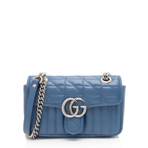 Gucci Mixed Matelasse Leather GG Marmont Mini Flap Bag