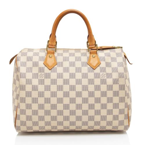 Louis Vuitton Damier Azur Speedy 30 Satchel