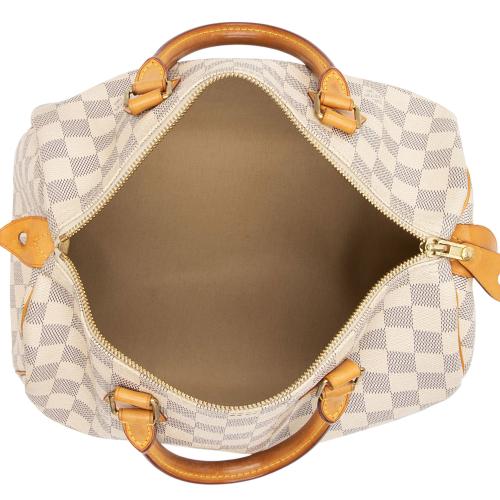 Louis Vuitton Damier Azur Speedy 30 Satchel