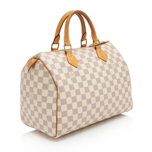 Louis Vuitton Damier Azur Speedy 30 Satchel