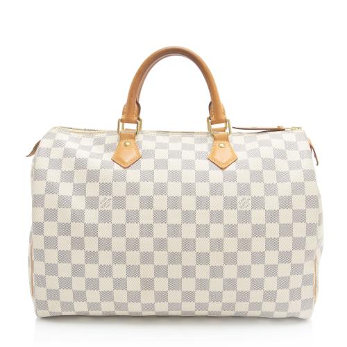 Louis Vuitton Damier Azur Speedy 35 Satchel