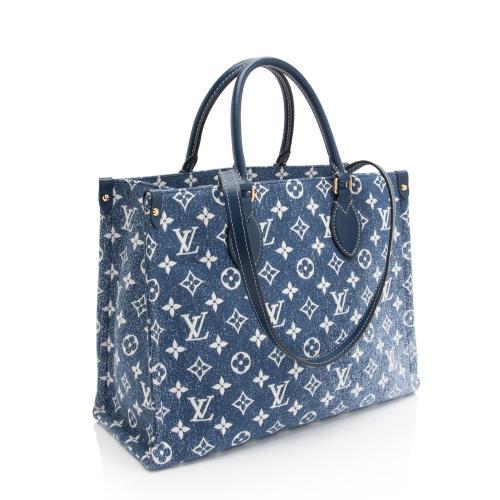 Louis Vuitton Jacquard Denim Monogram Onthego MM Tote