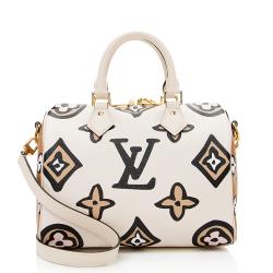 Louis Vuitton Limited Edition Giant Monogram Canvas Wild at Heart Speedy Bandlouliere 25 Satchel