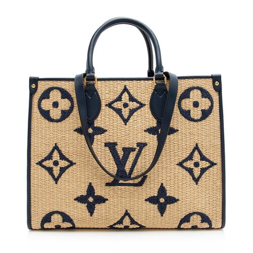 Louis Vuitton Giant Monogram Raffia Onthego MM Tote