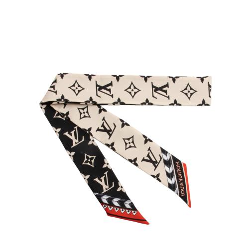 Louis Vuitton Silk Monogram Crafty BB Bandeau Scarf