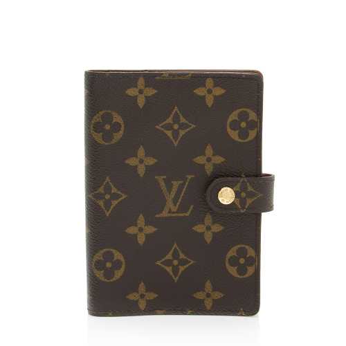 Louis Vuitton Vintage Monogram Canvas Small Ring Agenda Cover