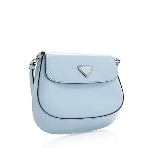 Prada Brushed Leather Cleo Flap Bag