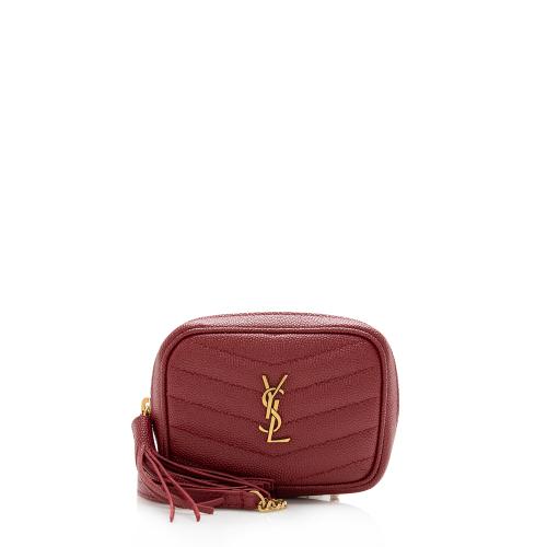 Saint Laurent Grain de Poudre Monogram Lou Baby Bag