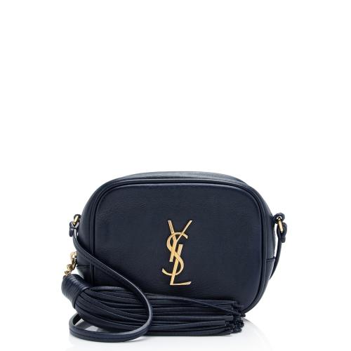 Saint Laurent Leather Monogram Blogger Bag