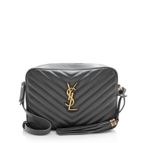 Saint Laurent Matelasse Calfskin Monogram Lou Camera Bag