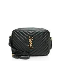 Saint Laurent Matelasse Calfskin Monogram Lou Camera Bag