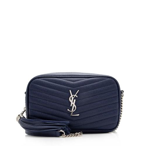 Saint Laurent Matelasse Grain de Poudre Monogram Lou Mini Camera Bag