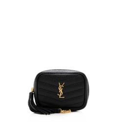 Saint Laurent Grain de Poudre Monogram Lou Baby Bag