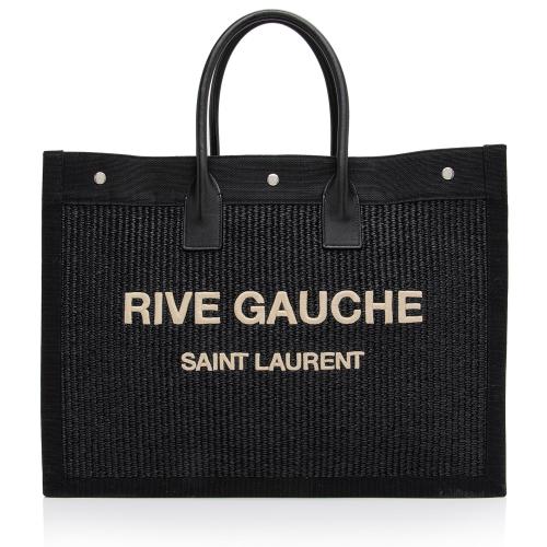 Saint Laurent Raffia Rive Gauche Tote