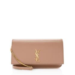 Saint Laurent Smooth Calfskin Monogram Phone Holder Shoulder Bag