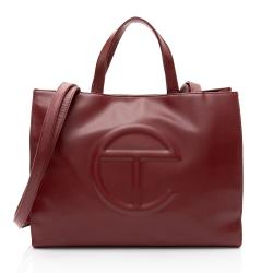 Telfar Faux Leather Medium Shopping Tote