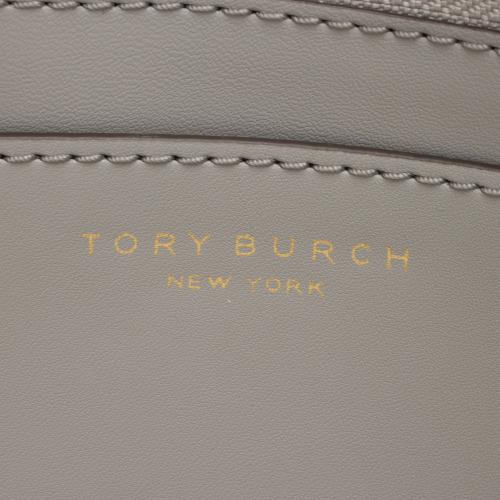 Tory Burch Leather Colorblock Geo Zip Tote